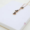 Elegant Black Butterfly Pendant Necklace