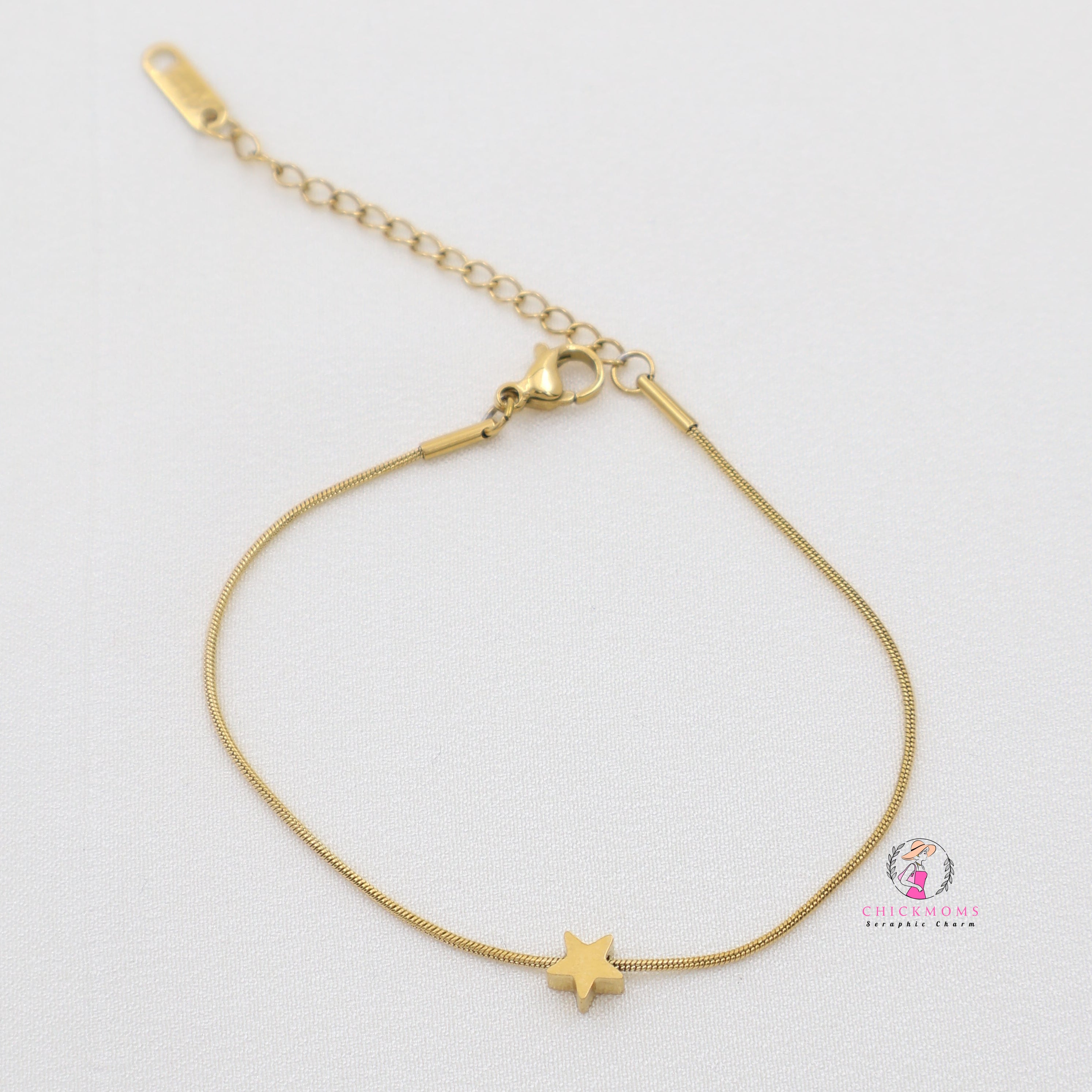 Gold Star Charm Bracelet