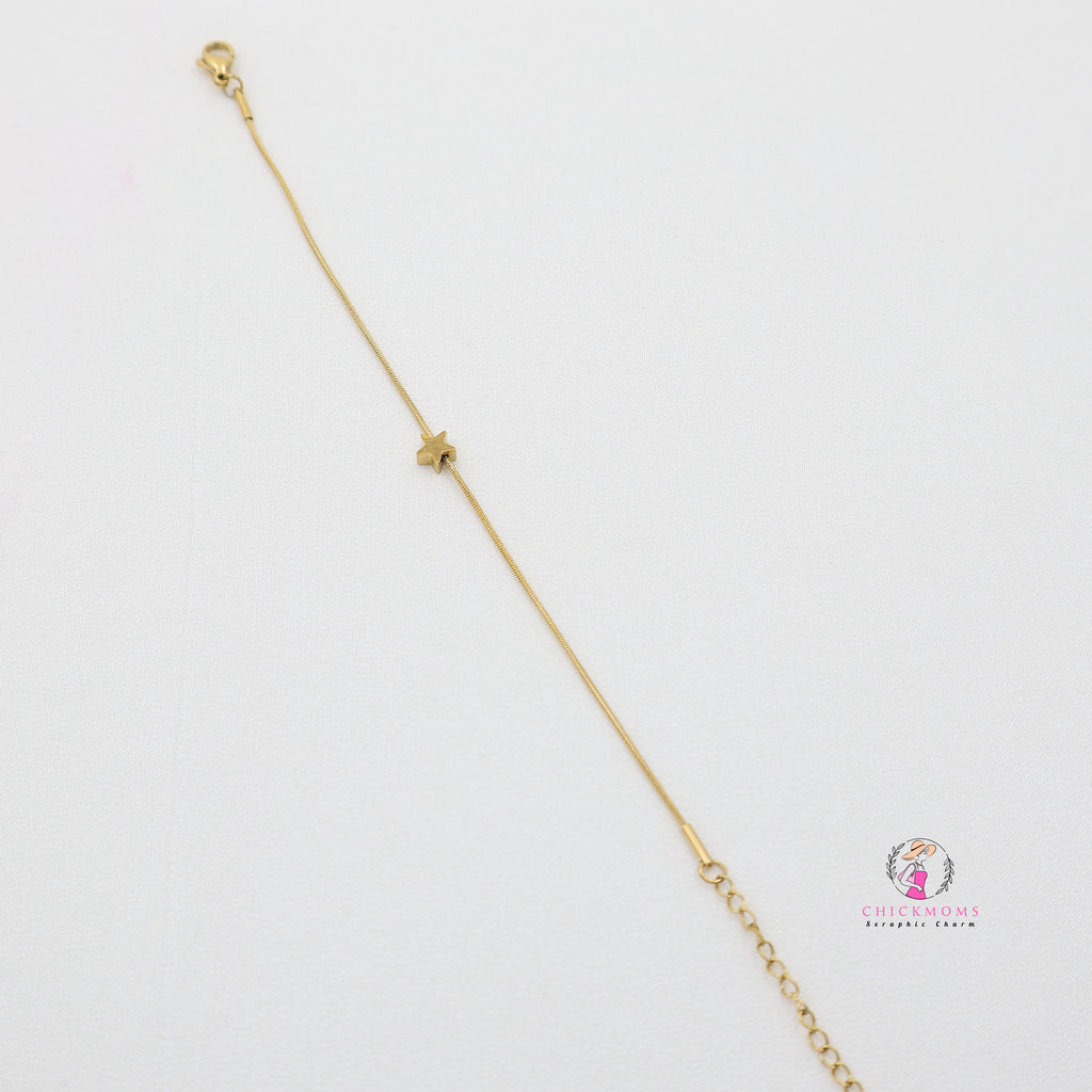 Gold Star Charm Bracelet