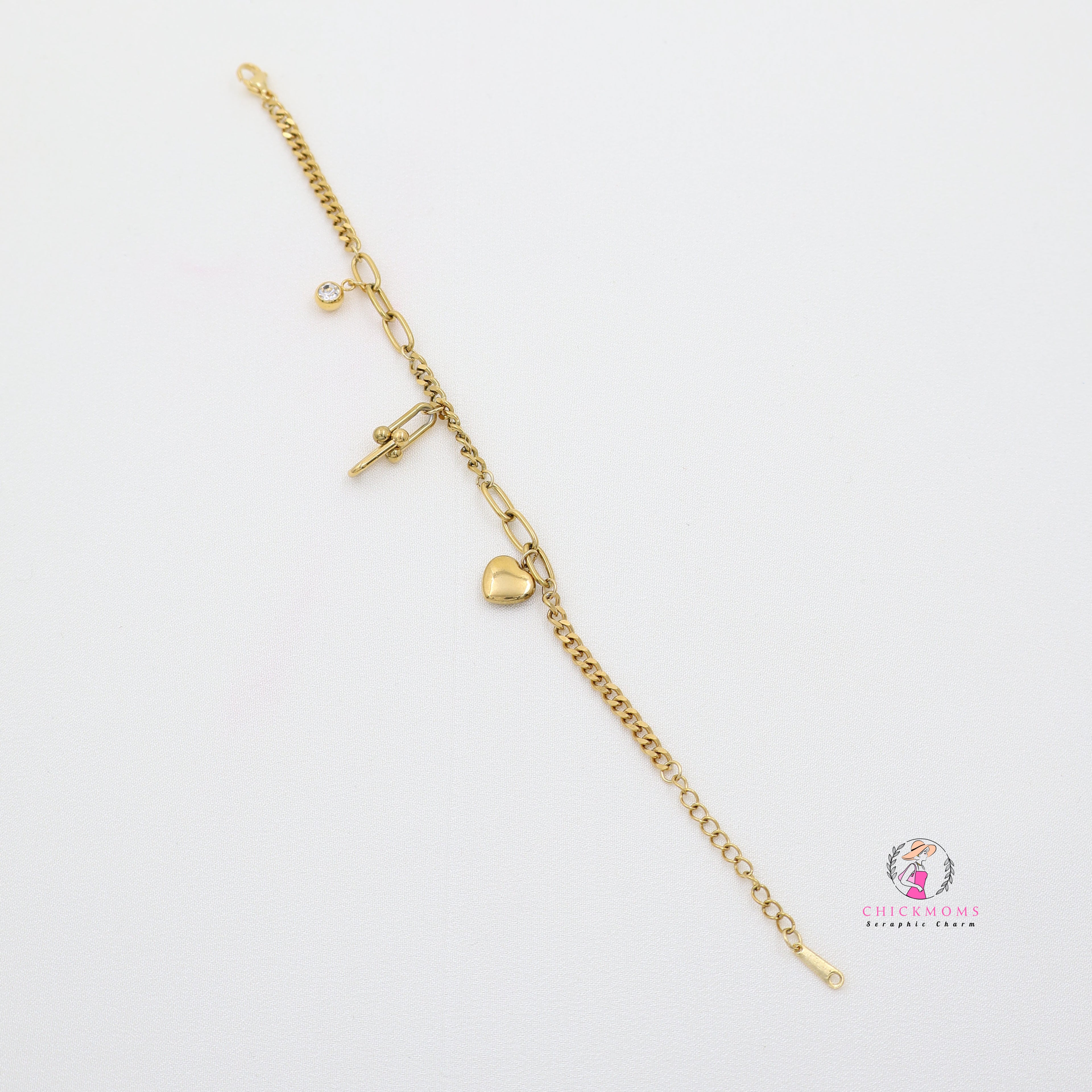 Elegant Gold Charm Bracelet
