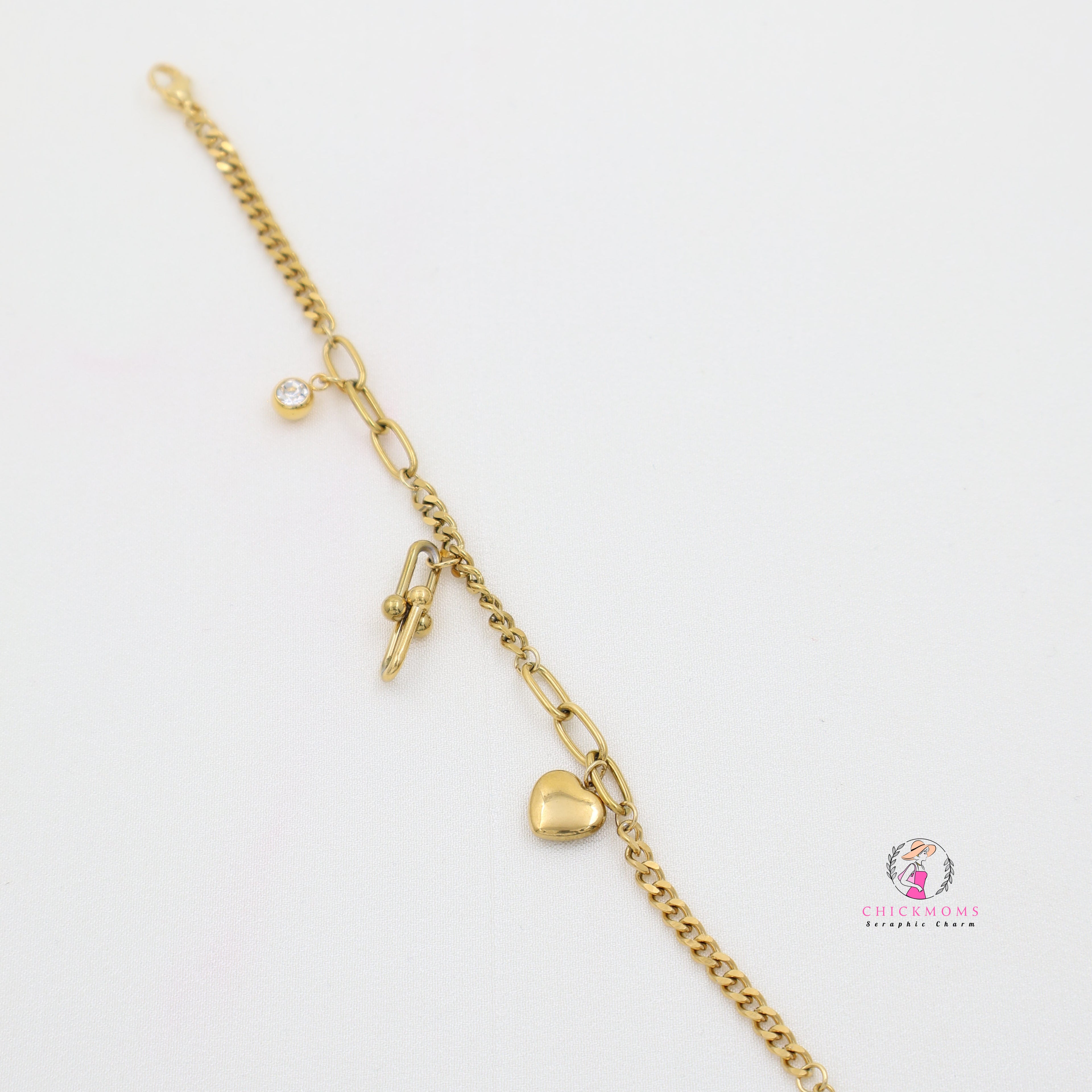 Elegant Gold Charm Bracelet