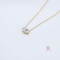 Dual Heart Gold Pendant Necklace