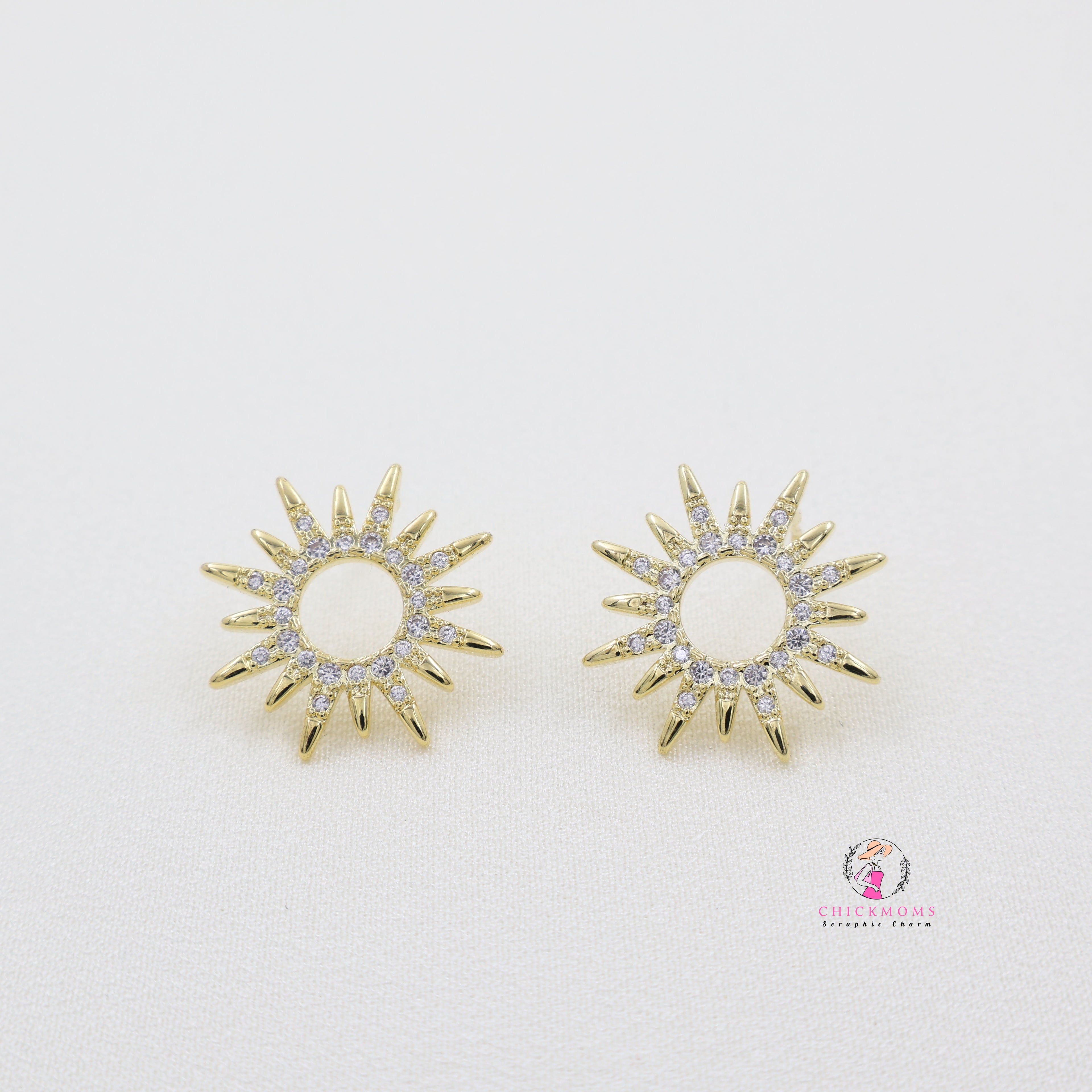 Sunburst Stud Earrings