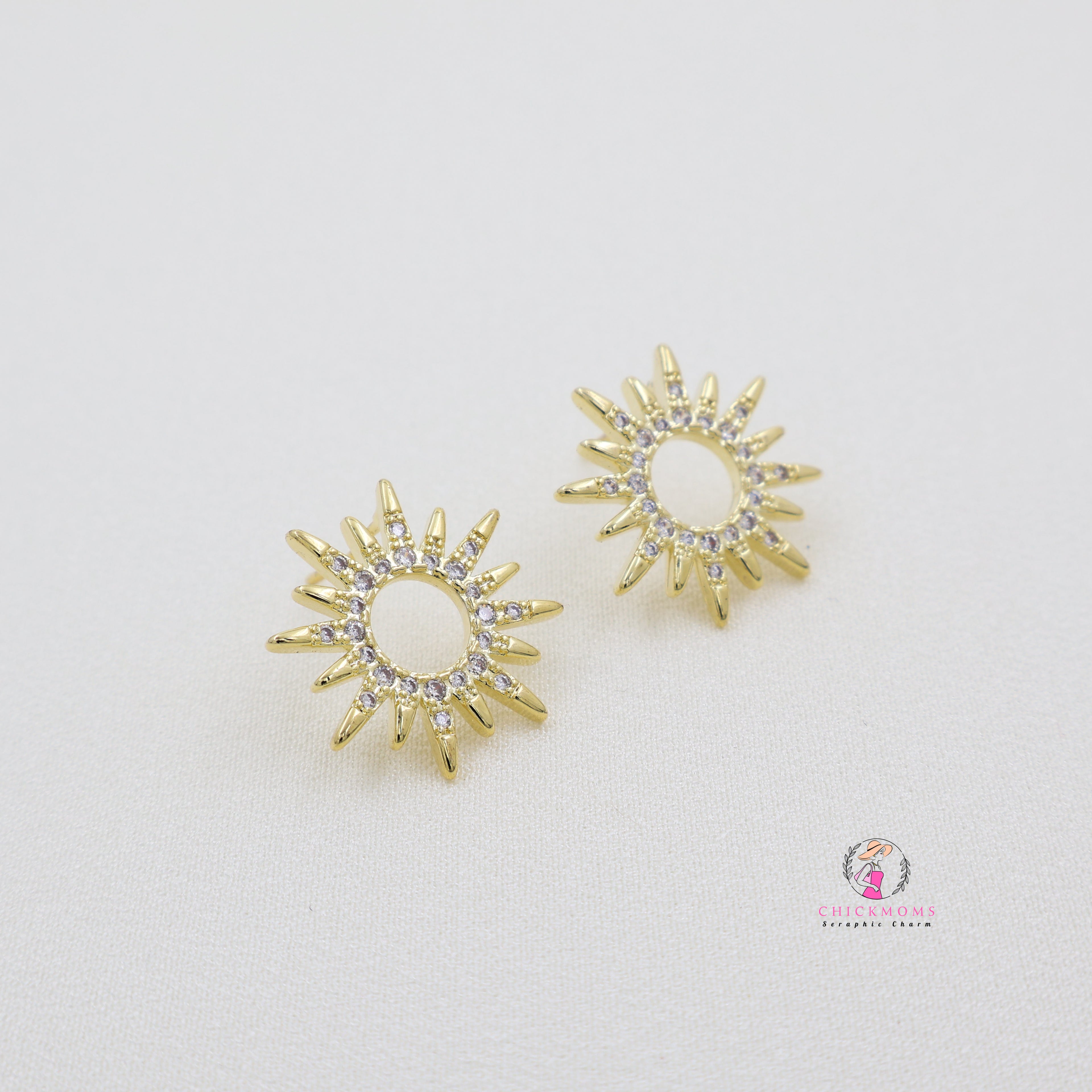 Sunburst Stud Earrings