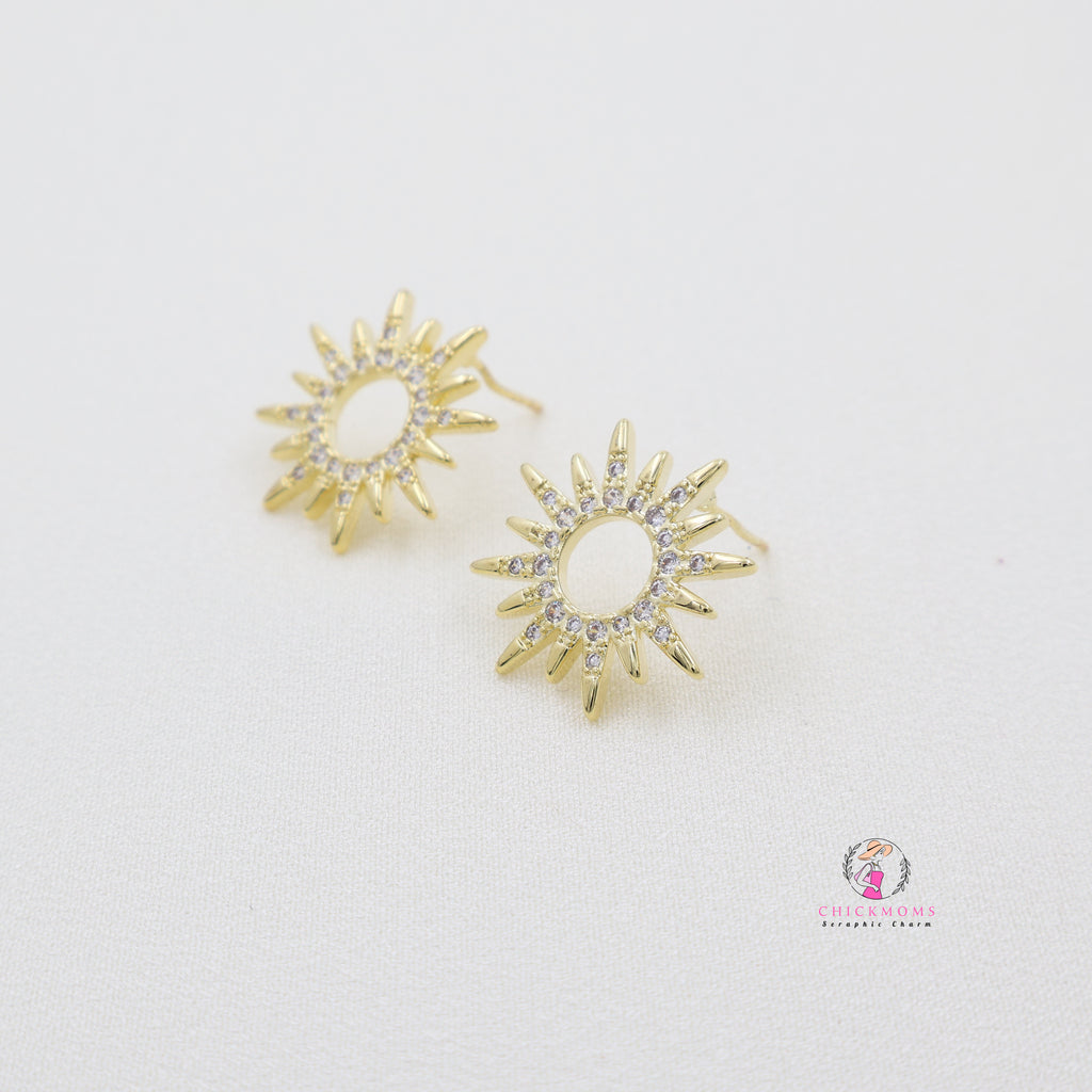 Sunburst Stud Earrings