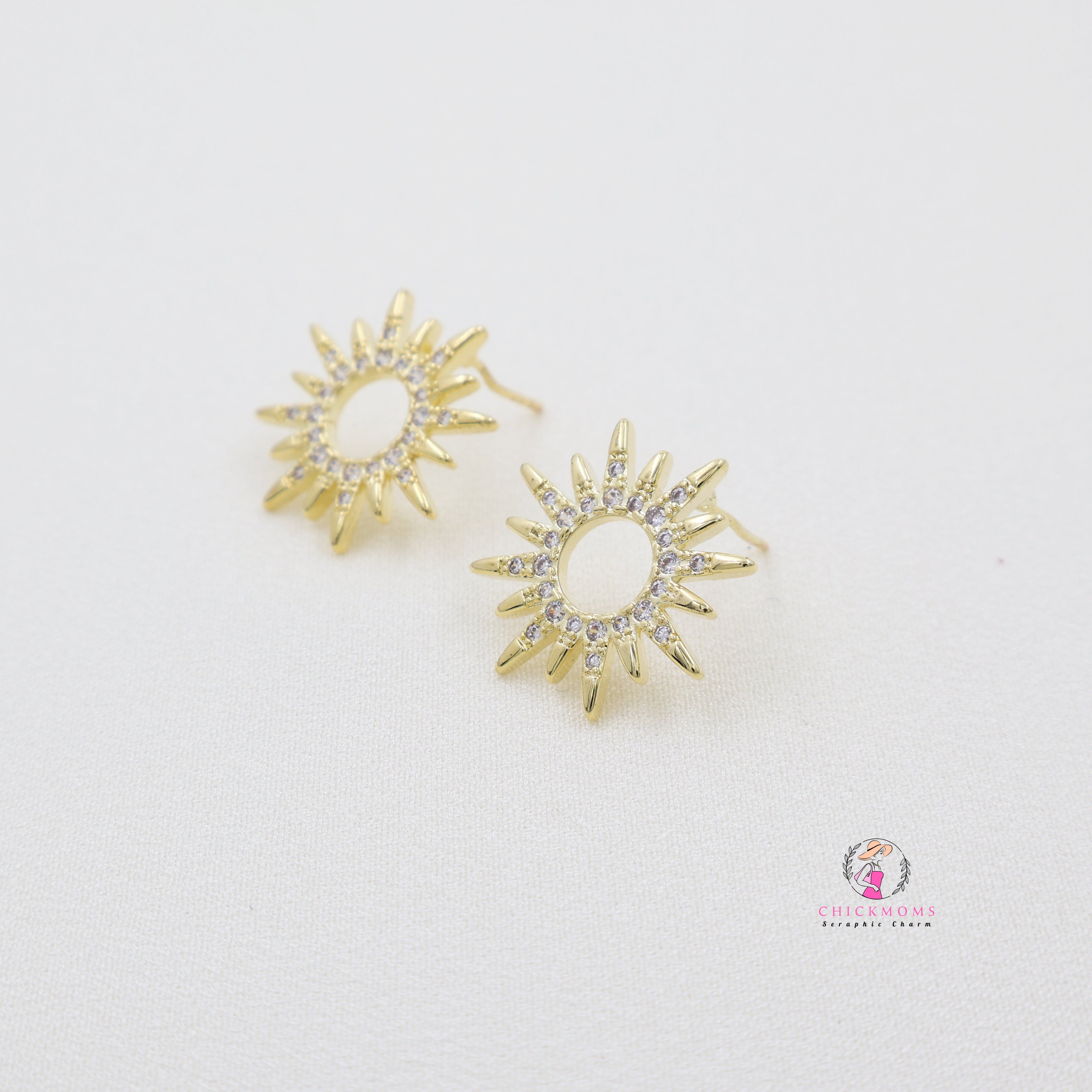 Sunburst Stud Earrings