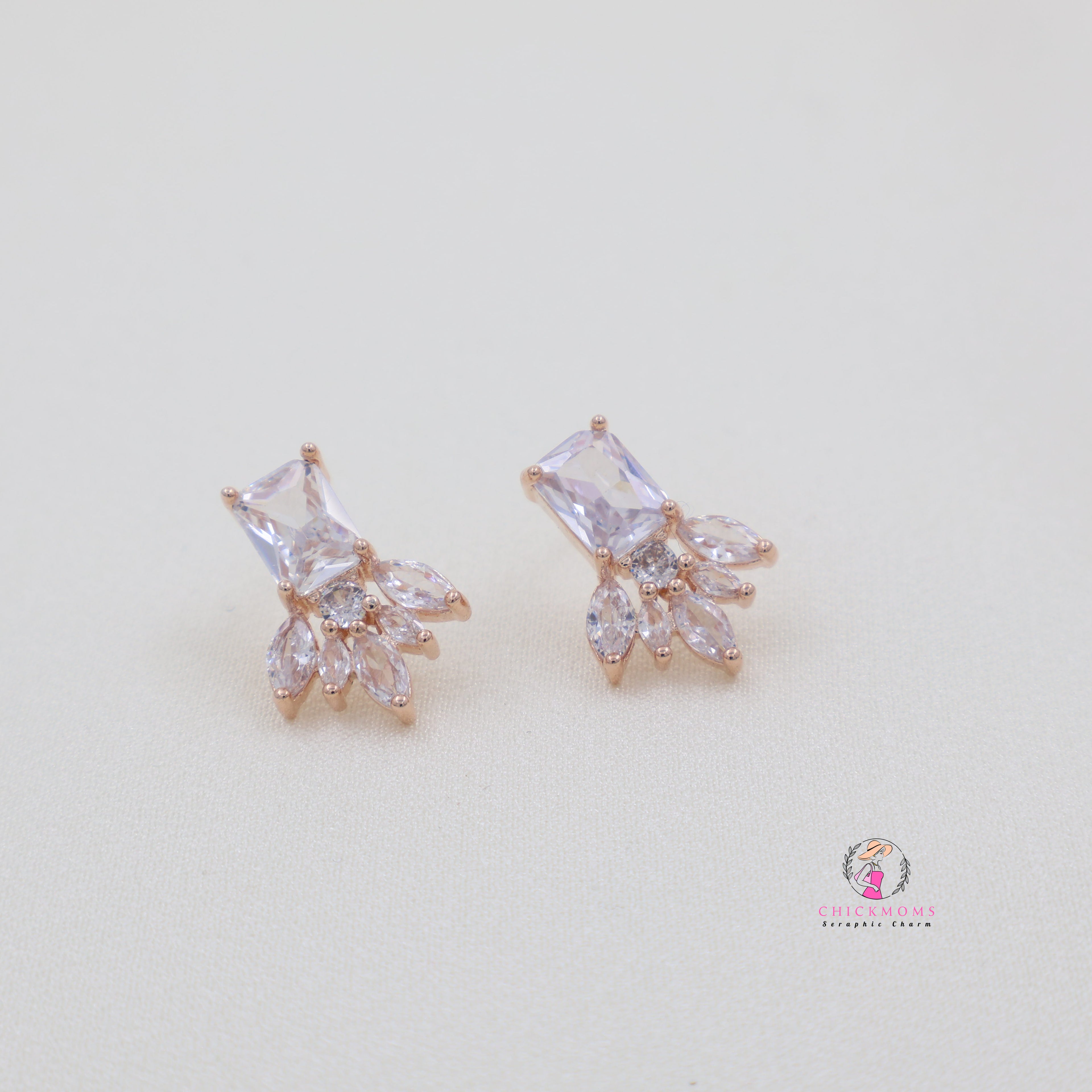 Elegant Crystal Stud Earrings