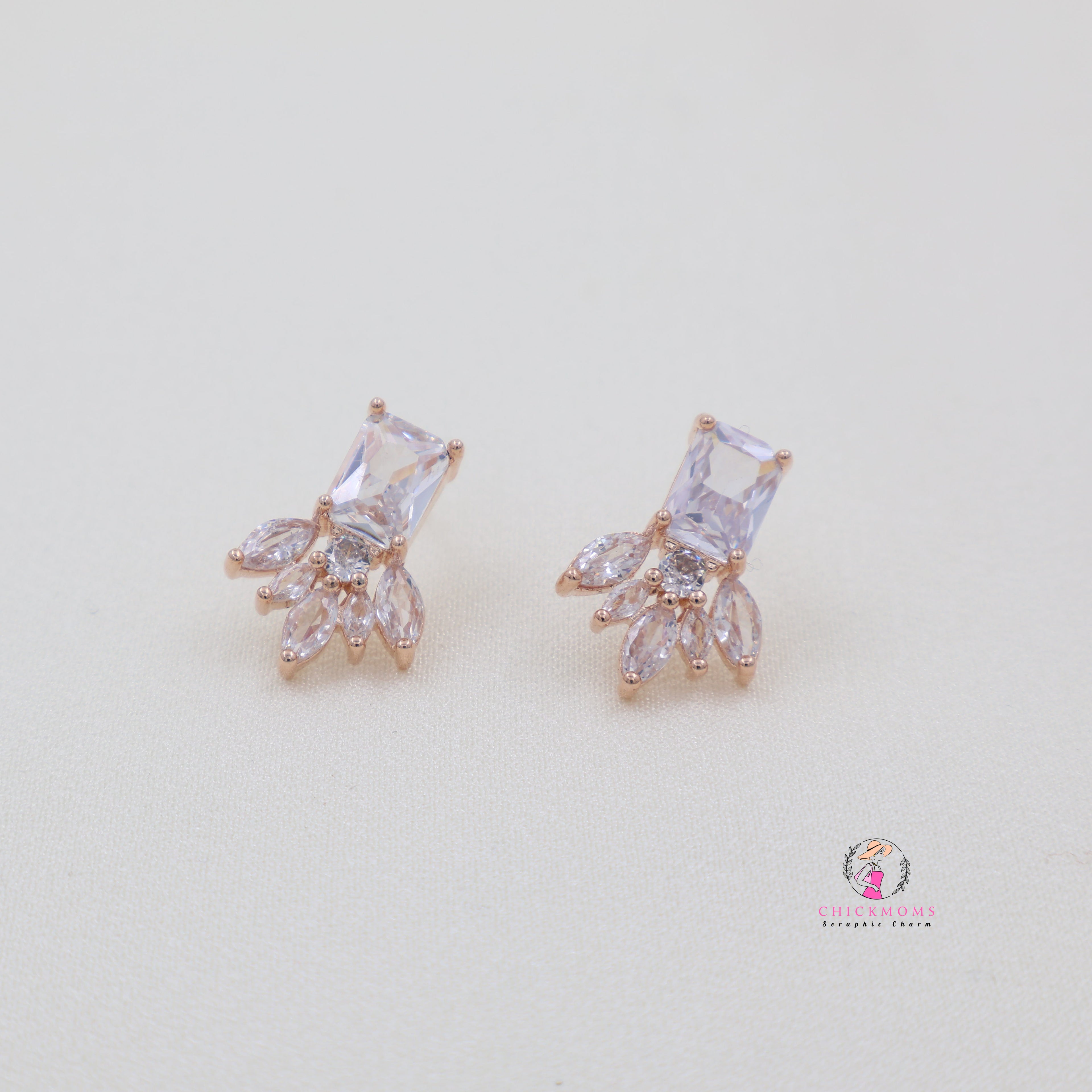 Elegant Crystal Stud Earrings
