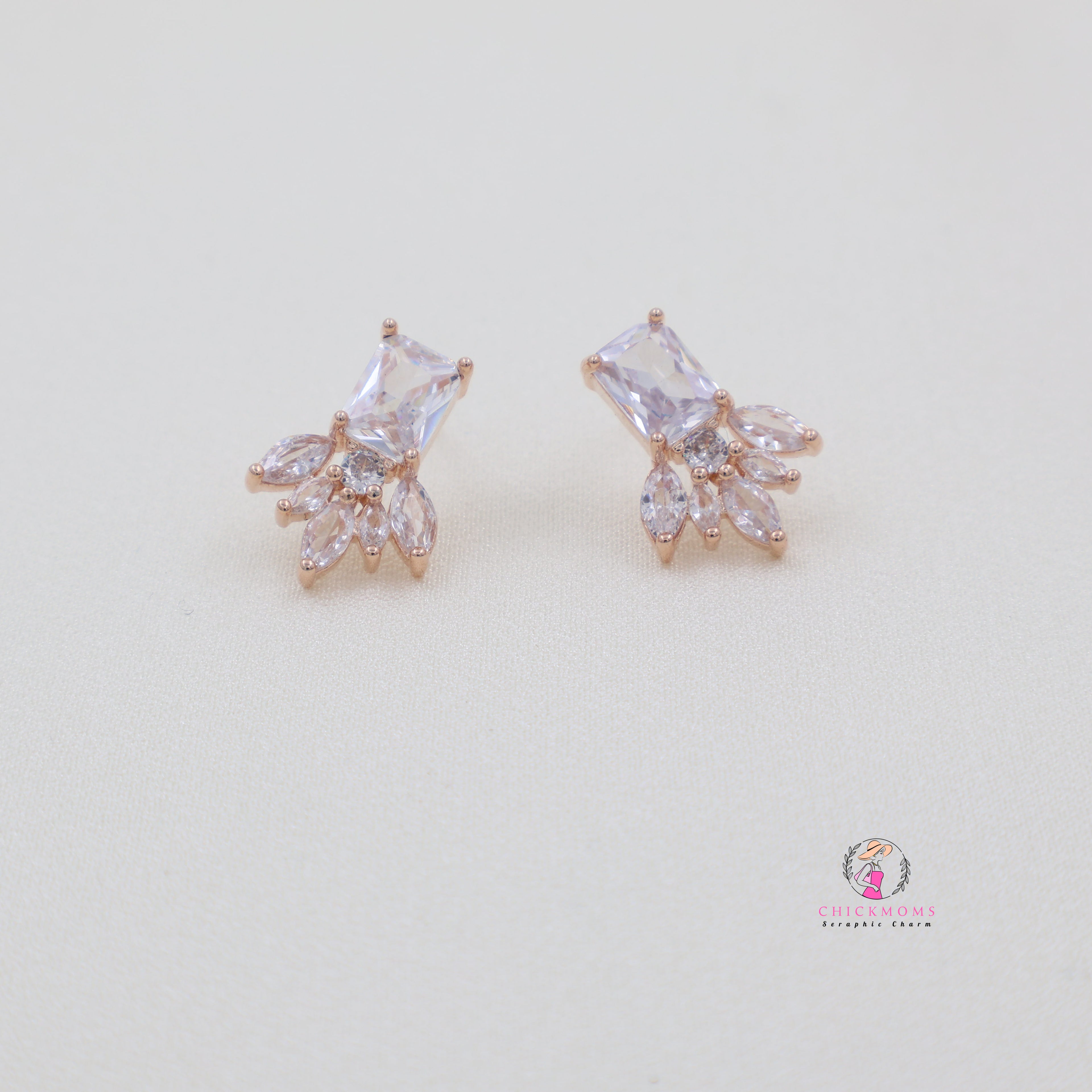 Elegant Crystal Stud Earrings