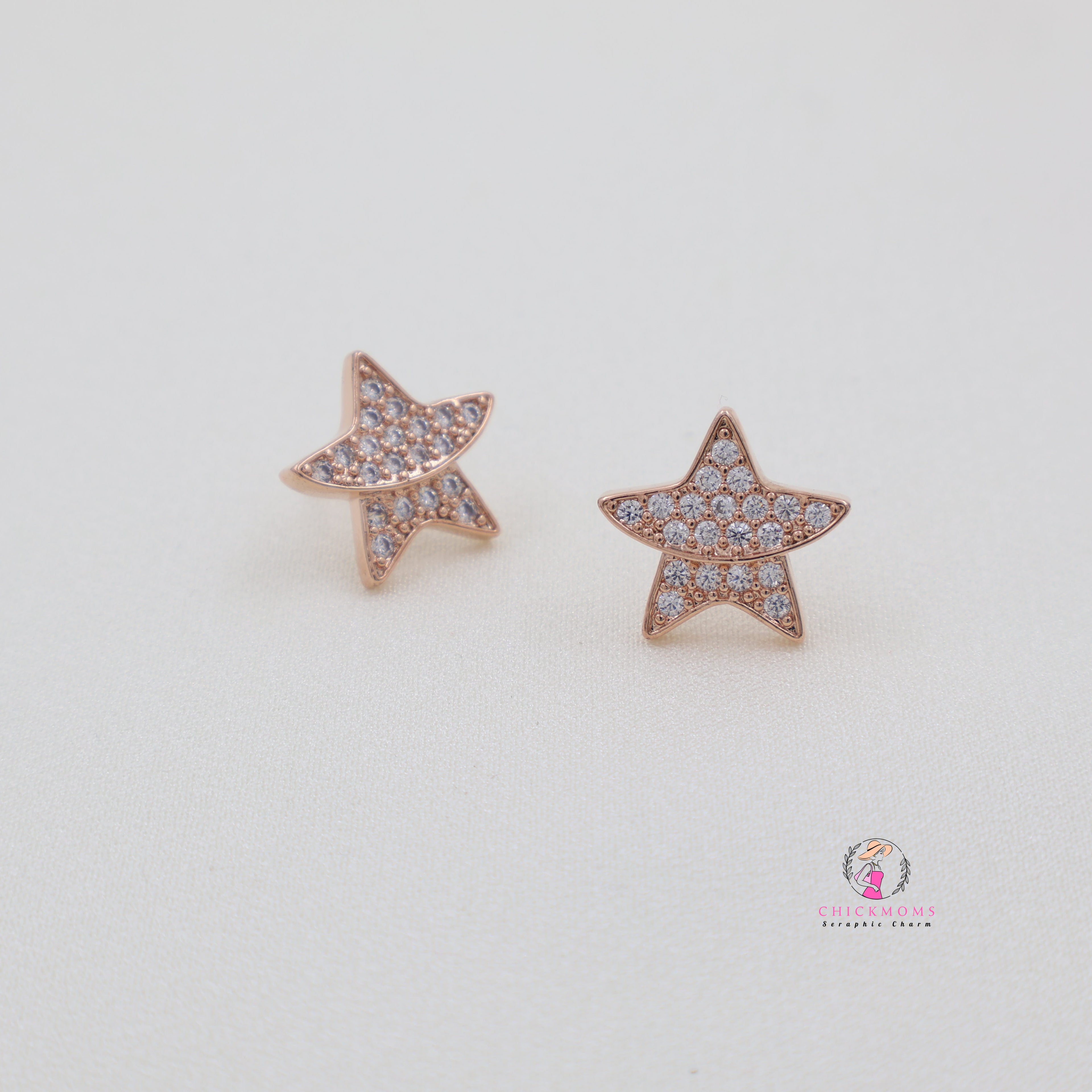Star Shaped Stud Earrings