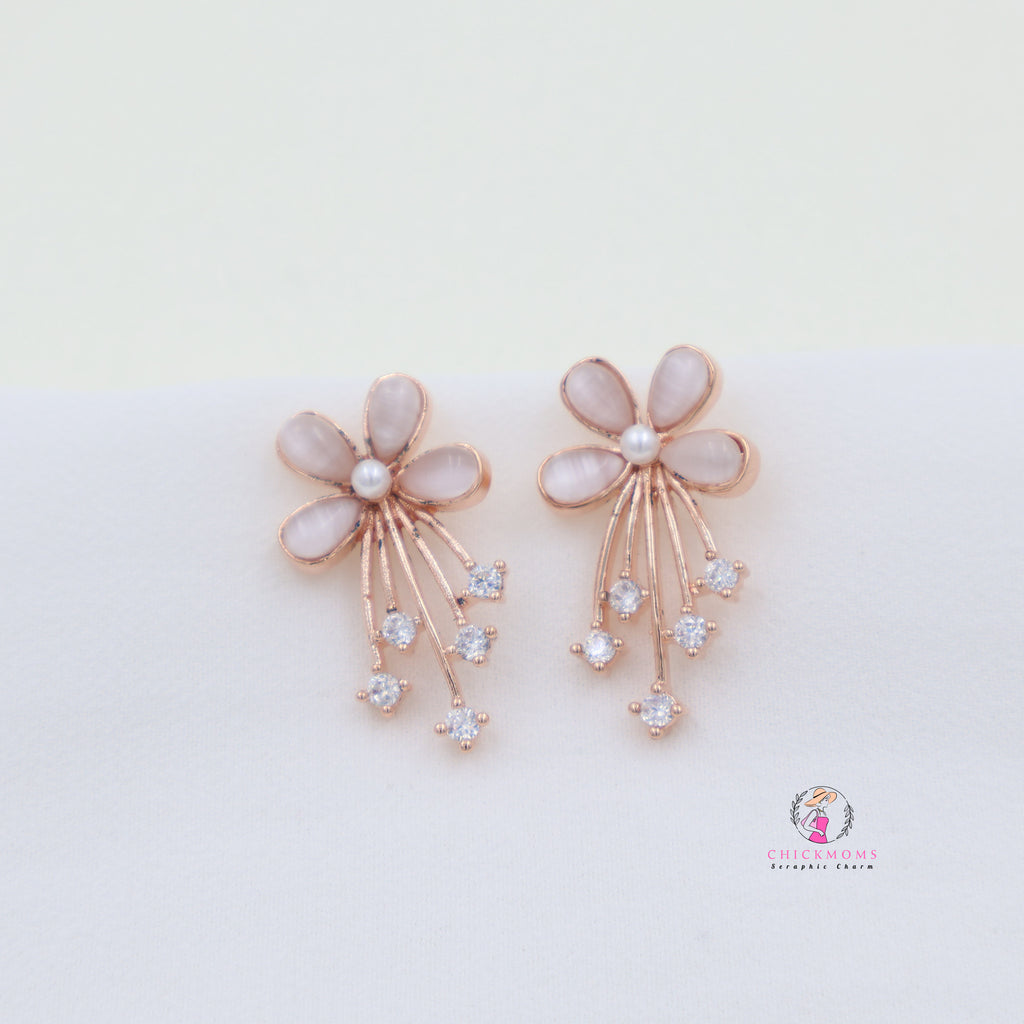 Blossom Pearl Stud Earrings