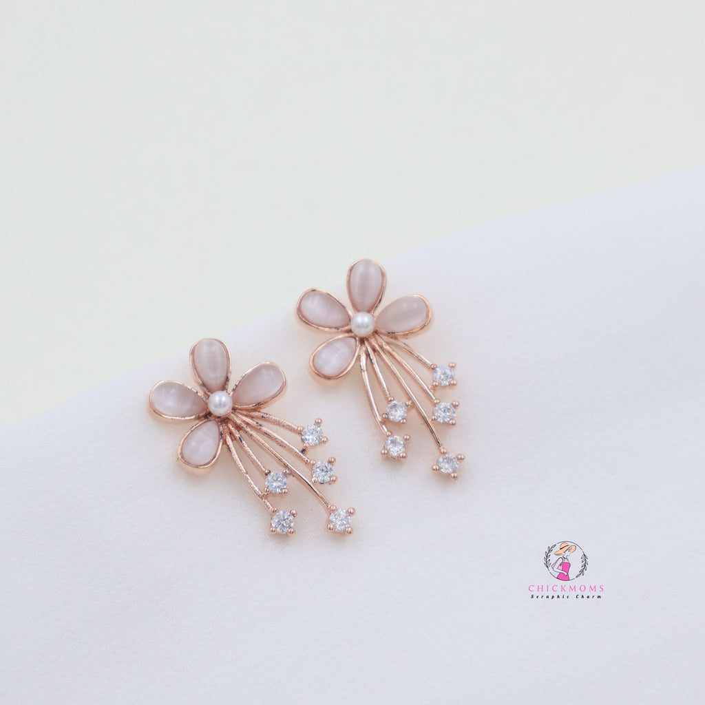Blossom Pearl Stud Earrings