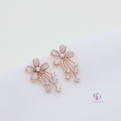 Blossom Pearl Stud Earrings