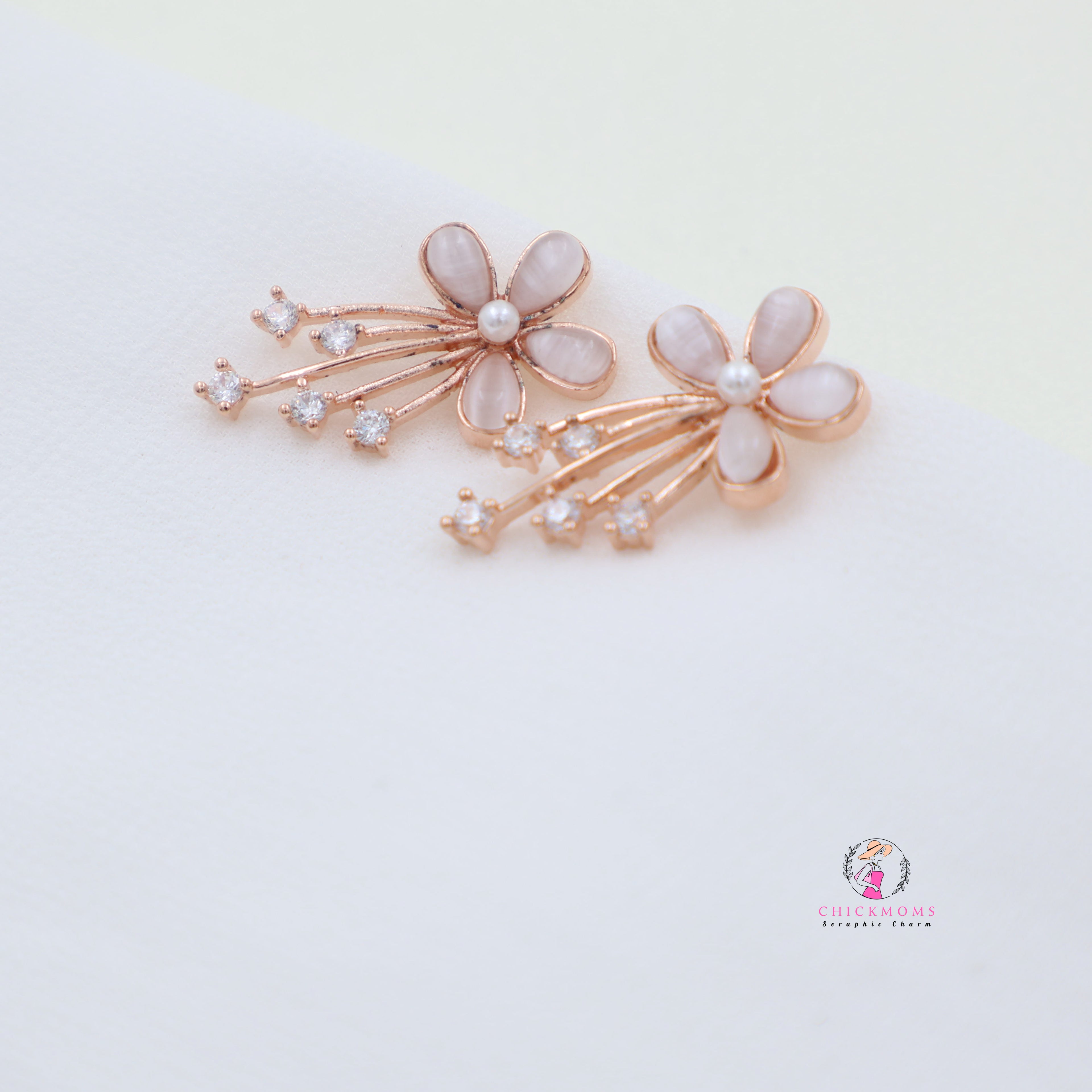Blossom Pearl Stud Earrings